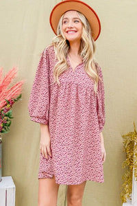And The Why Leopard Print Baby Doll Mini Dress - Brittney MADE