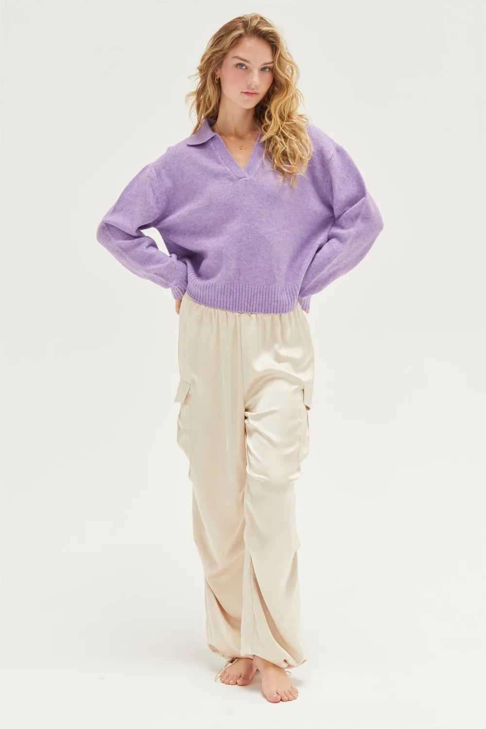 HYFVE Approach Satin Drawstring Hem Cargo Pants - Brittney MADE