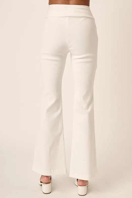 Mittoshop Surplice V Waist Flare Pants - Brittney MADE