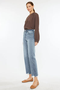Kancan High Rise Slim Wide Leg Jeans - Brittney MADE