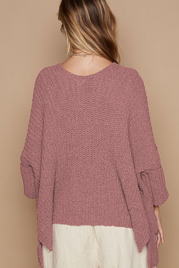 POL Open Front Sweater Cardigan with Pockets - Brittney MADE