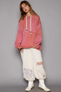 POL Exposed Seam Hooded Knit Top - Brittney MADE