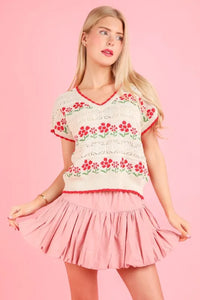 VERY J Bubble Mini Skirt with Inner Shorts - Brittney MADE