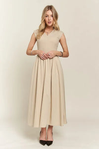 ADORA V-Neck Cap Sleeve Dress - Brittney MADE