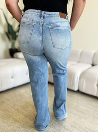 Judy Blue Full Size High Waist Wide Leg Jeans - Brittney MADE