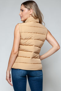 Snobbish Zip Up Turtleneck Vest with Pockets - Brittney MADE