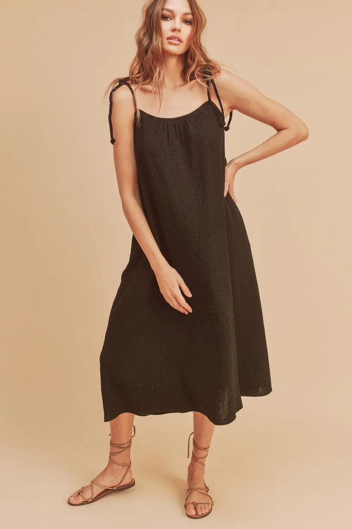 Aemi+Co Midi Cami Dress with Pockets - Brittney MADE