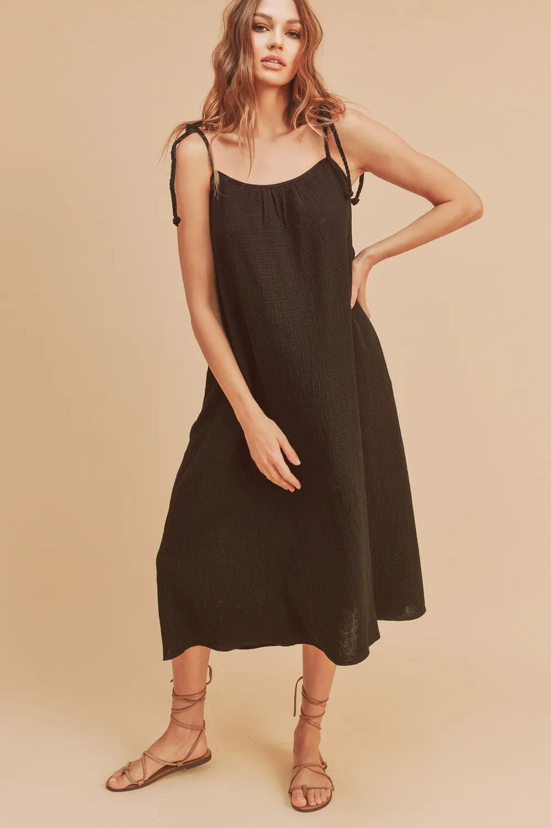 Aemi+Co Midi Cami Dress with Pockets - Brittney MADE