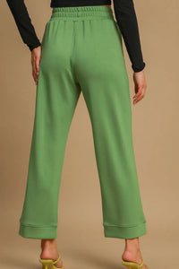Umgee Drawstring Wide Leg Pants with Pockets - Brittney MADE