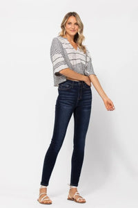 Judy Blue Full Size High Waist Handsand Skinny Jeans - Brittney MADE