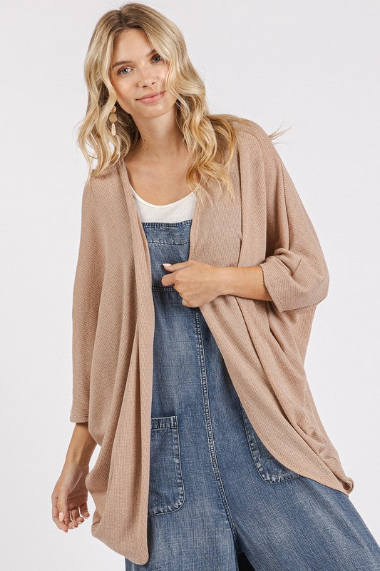 Mittoshop Open Front Batwing Sleeve Cardigan - Brittney MADE