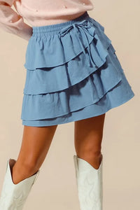 SO ME Asymmetrical Ruffled Game Day Skirt - Brittney MADE
