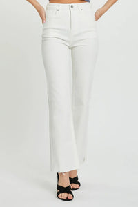 RISEN Full Size High Rise Tummy Control Straight Jeans - Brittney MADE