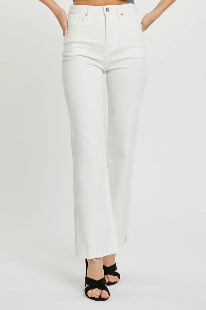 RISEN Full Size High Rise Tummy Control Straight Jeans - Brittney MADE