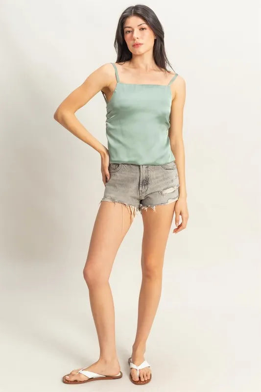 HYFVE Satin Back Tie Detail Cami - Brittney MADE