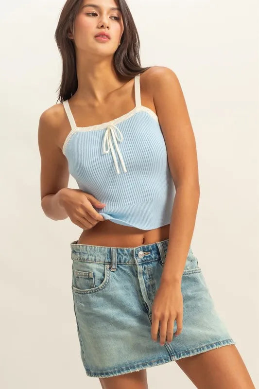 HYFVE Square Neck Ribbed Knit Cami - Brittney MADE