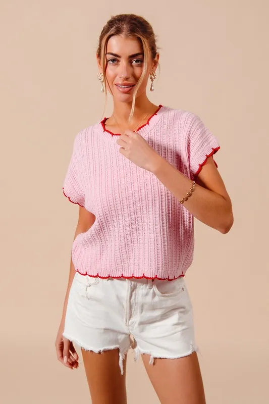 SO ME Textured Light Weight Sweater Dolman Top - Brittney MADE