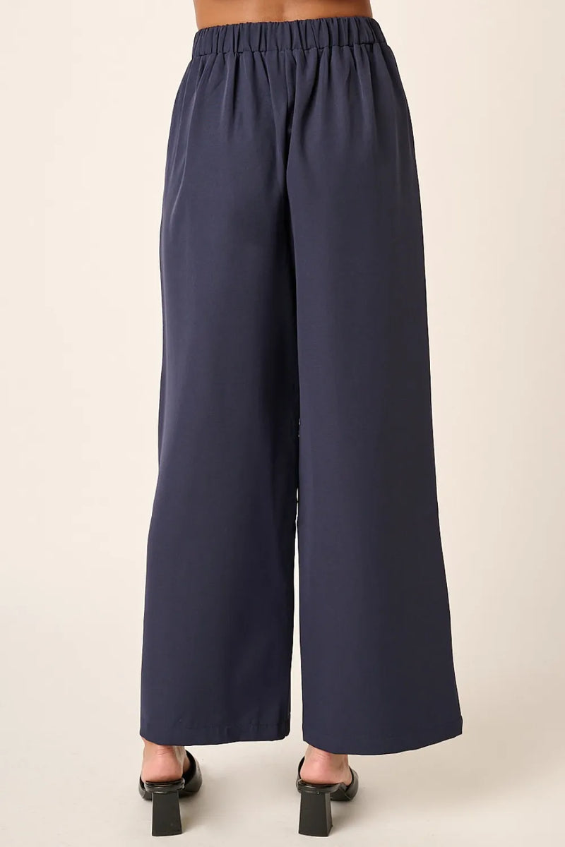 Mittoshop Inverted Pleat Detail Wide Leg Pants - Brittney MADE