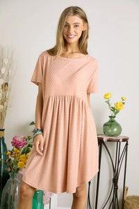 ADORA Swiss Dot Babydoll Dress - Brittney MADE