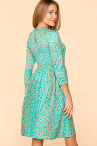 Haptics Round Neck Floral Dress with Pockets - Brittney MADE