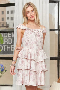 ADORA Flowy Texture Trim Dress - Brittney MADE