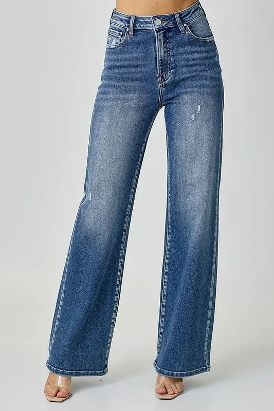 RISEN High Waist Jeans with Pockets - Brittney MADE