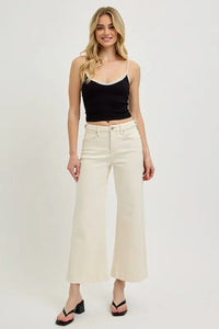 RISEN Full Size Tummy Control Cropped Bootcut Jeans Plus Size - Brittney MADE