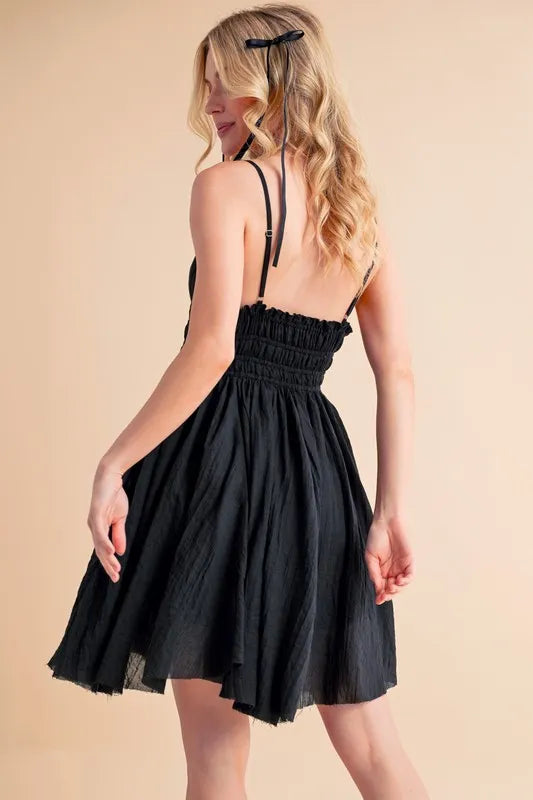 Aemi+Co Lace Detail Mini Cami Dress - Brittney MADE