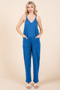 Culture Code Full Size Sleeveless Jumpsuit with Pockets - Brittney MADE