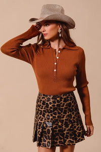 SO ME Stretchy Everyday Rib Knit Top - Brittney MADE