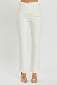 RISEN Full Size High Rise Tummy Control Straight Jeans - Brittney MADE
