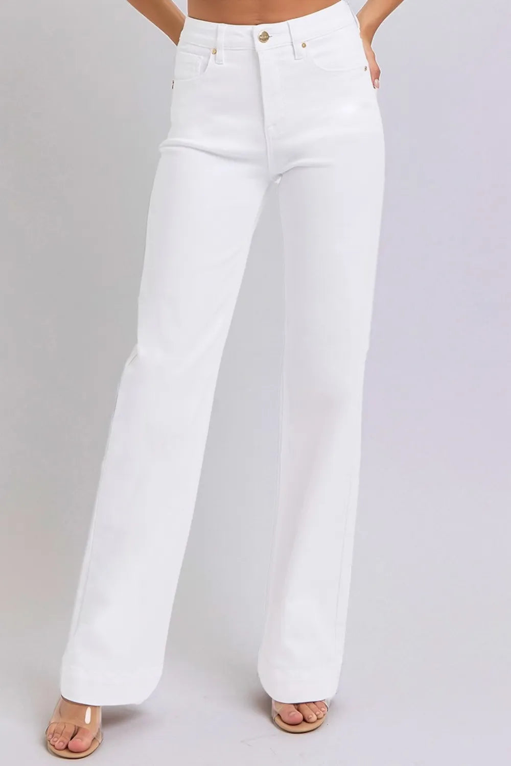 RISEN Full Size High Waist Straight Jeans - Brittney MADE