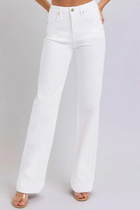 RISEN Full Size High Waist Straight Jeans - Brittney MADE