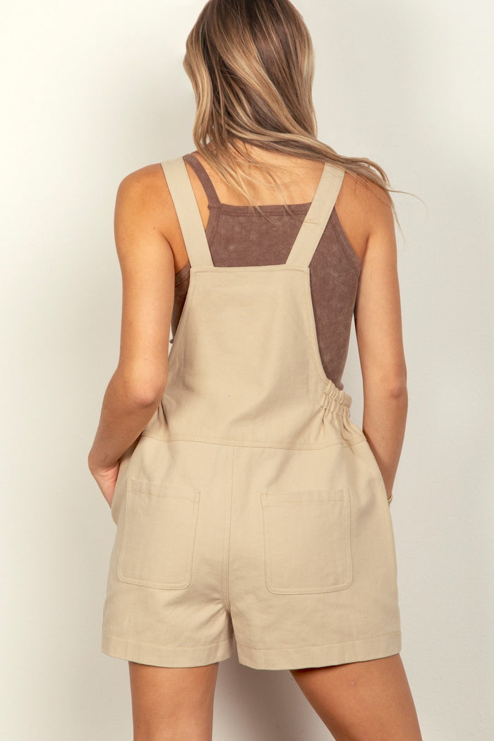 VERY J Adjustable Suspender Overalls with Pockets - Brittney MADE