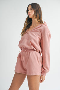 MABLE French Terry Hooded Romper - Brittney MADE