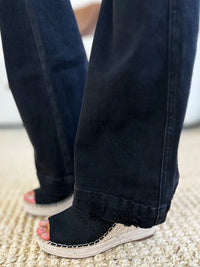 Judy Blue Full Size High Waist Distressed Flare Jeans - Brittney MADE