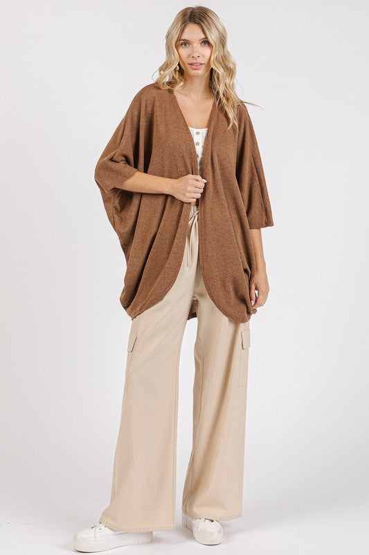 Mittoshop Open Front Batwing Sleeve Cardigan - Brittney MADE