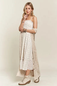 ADORA Smocked Floral Ruffled Hem Cami Dress - Brittney MADE