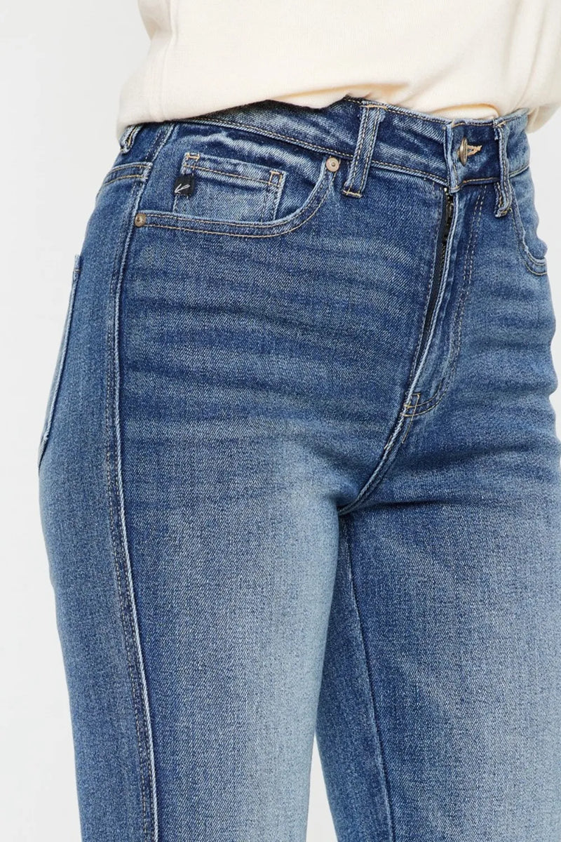 Kancan Cat's Whiskers High Waist Flare Jeans - Brittney MADE