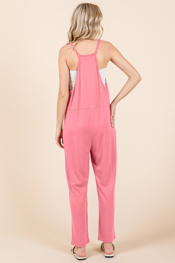 Culture Code Full Size Sleeveless Jumpsuit with Pockets - Brittney MADE