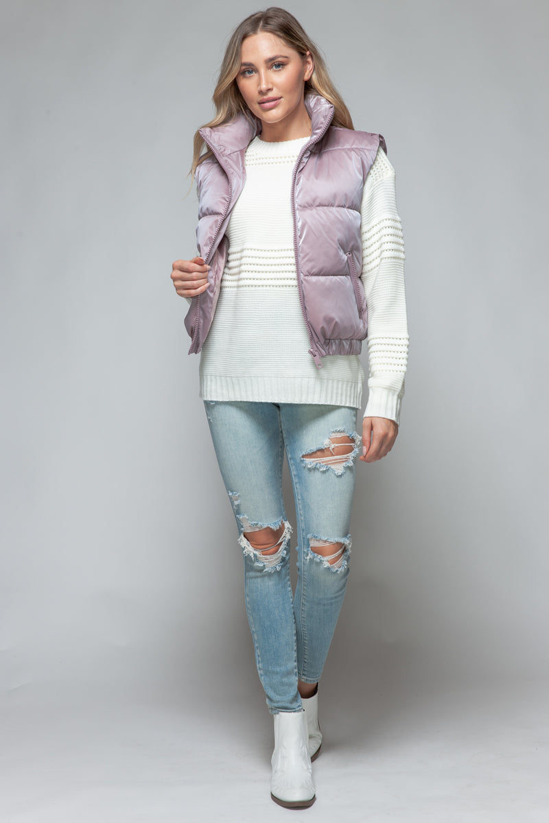 Snobbish Fine Fur Lining Quilted Vest - Brittney MADE