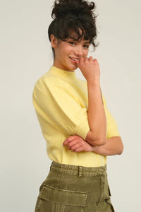 HYFVE Mock Neck Puff Sleeve Sweater - Brittney MADE