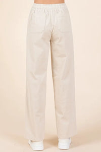 Mittoshop Corduroy Back Elastic Waist Pants - Brittney MADE