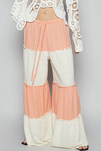 POL Two Tone Drawstring Wide Leg Pants - Brittney MADE