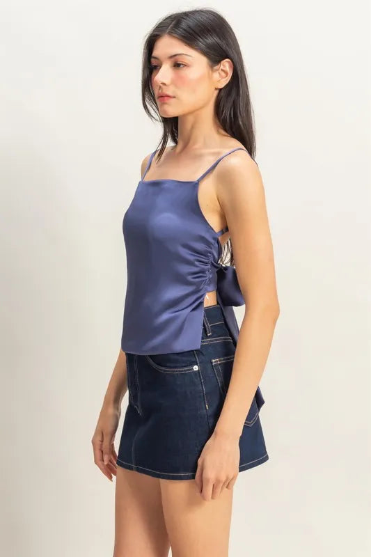 HYFVE Satin Back Tie Detail Cami - Brittney MADE