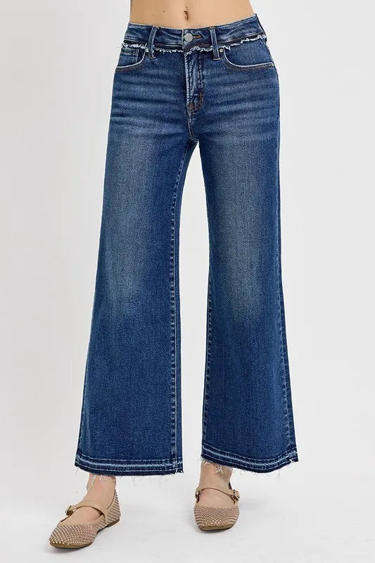 RISEN Full Size Tummy Control Bootcut Jeans Plus Size - Brittney MADE