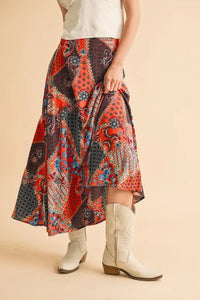 Aemi + Co Printed Maxi Skirt - Brittney MADE