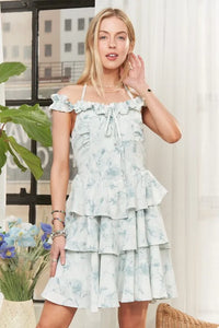 ADORA Flowy Texture Trim Dress - Brittney MADE