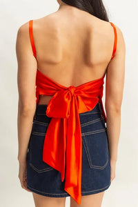 HYFVE Satin Back Tie Detail Cami - Brittney MADE