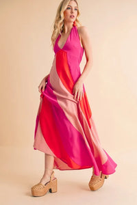 Aemi+Co Color Block Sleeveless Maxi Dress - Brittney MADE